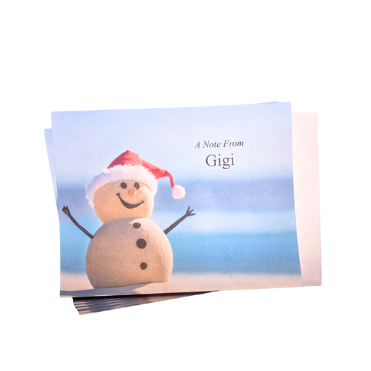 Note Card Beach Snowman Pack